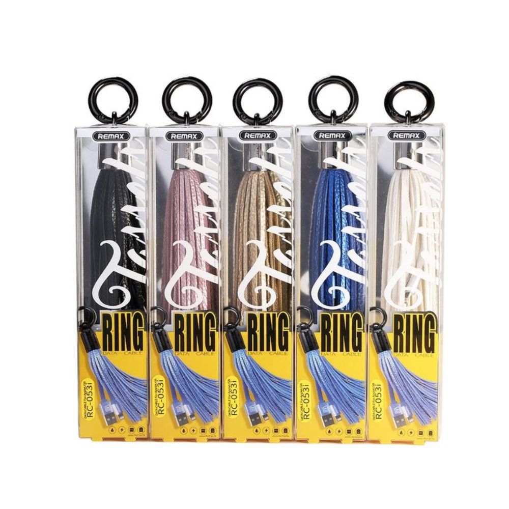 کابل شارژ لایتنینگ ریمکس مدل Tassels Ring طول 20 سانتی‌متر Remax